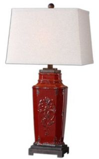 Uttermost 26345 Centralia Red Lamp   Table Lamps  
