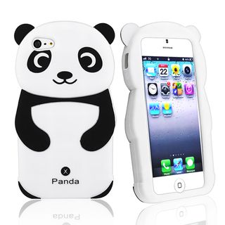 BasAcc Black/ White Panda Silicone Skin Case for Apple iPhone 5 BasAcc Cases & Holders
