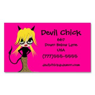 Devil Girl Business Cards