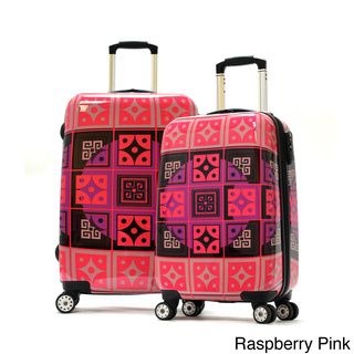 Olympia 'New Age' Art Series 2 piece Hardside Spinner Luggage Set Olympia Two piece Sets