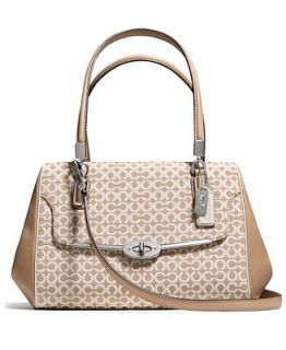 COACH MADISON SMALL MADELINE EAST/WEST SATCHEL IN OP ART NEEDLEPOINT FABRIC   COACH   Handbags & Accessories