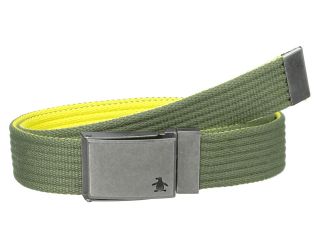 Original Penguin Reversible Web Belt Mens Belts (Green)
