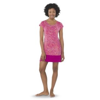Gilligan & OMalley Womens Fluid Knit Sleeptee   Springtime Pink Paisley S