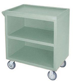 Cambro BC3304S 192 Polyethylene Standard Service Cart with 1 Side Enclosed, Granite Green Food Savers Kitchen & Dining