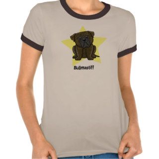 Kawaii Star Brindle Bullmastiff T Shirts