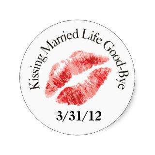 Kiss Married Life Good Bye Stickers