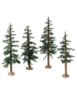 Department 56 Set of 10 Bag O Frosted Topiaries   Holiday Lane