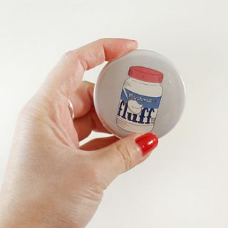 marshmallow fluff pocket mirror by vivid please