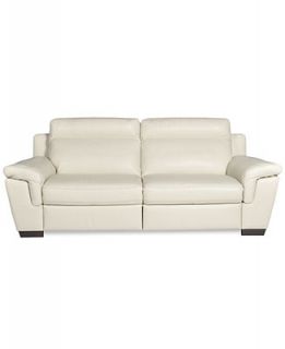 Julius Leather Power Motion Sofa, 89W x 38D x 38H   Furniture