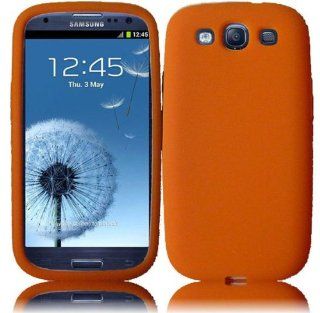 VMG Samsung Galaxy S3 3rd Generation SG3 Soft Silicone Skin Case   ORANGE Premium 1 Pc Soft Rubber Silicone Gel Skin Case Cover for New Samsung Galaxy S3 S III 3rd Generation 2012 Model Cell Phone [by VANMOBILEGEAR] Cell Phones & Accessories