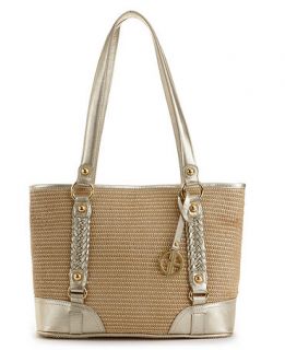 Giani Bernini Handbag, Braided Straw Tulip Tote   Handbags & Accessories