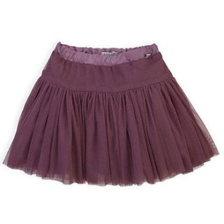girl's plum tulle tutu skirt by ben & lola