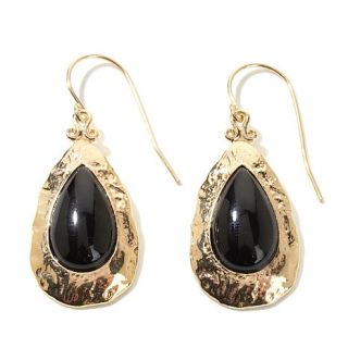 Noa Zuman Technibond® Textured Pear Gemstone Cabochon Drop Earrings