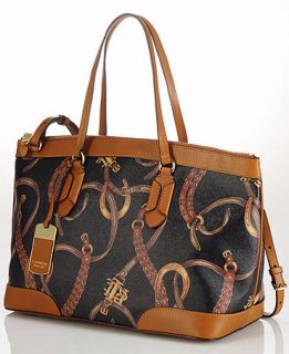 Lauren Ralph Lauren Caldwell Belting Convertible Satchel   Handbags & Accessories