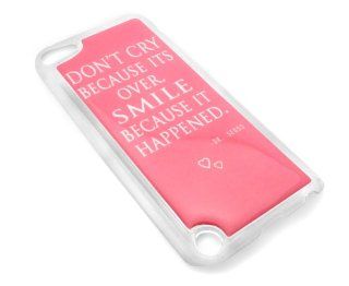 Dr. Seuss Pink Quote Design Snap on Clear iPod Touch 5/5th Generation Cover Carrying Case   Players & Accessories