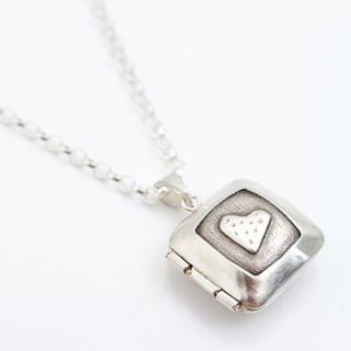 personalised silver heart locket by carole allen silver jewellery