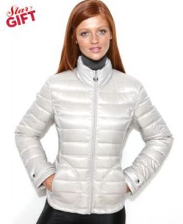 Calvin Klein Chevron Quilted Packable Puffer Coat   Coats   Women