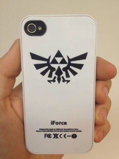 (185wi4) The Legend of Zelda iForce Apple iPhone 4 / 4S White Case 