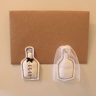 personalised engagement champagne cushion by bottle bin embroidery