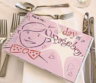 'my day as a pageboy' activity book by the wedding of my dreams
