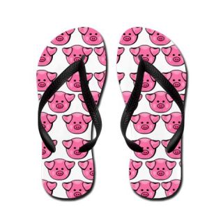  Cute Pink Pigs Flip Flops