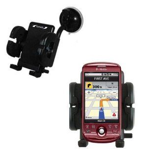 Gomadic Brand Flexible Car Auto Windshield Holder Mount designed for the T Mobile myTouch   Gooseneck Suction Cup Style Cradle Computers & Accessories