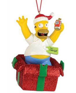 Department 56 Simpsons Homer in Gift Ornament   Holiday Lane