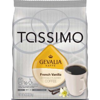 Gevalia French Vanilla, T Discs for Tassimo Brewer, 16 Count, 4.33 Ounce  Ground Coffee  Grocery & Gourmet Food