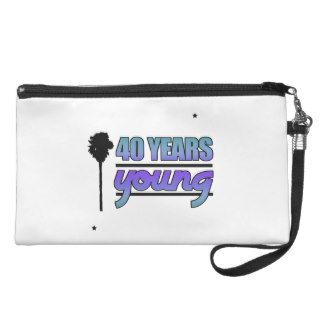 40 Years Young (Birthday) Wristlet Clutch