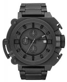 Diesel Watch, Chronograph Light Gunmetal Ion Plated Stainless Steel Bracelet 46x57mm DZ4244   Watches   Jewelry & Watches