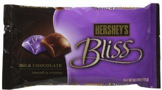 Hershey's Bliss Milk Chocolate Laydown Bag 9.6 oz  Chocolate Chips  Grocery & Gourmet Food