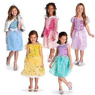 5 Disney Princess Costumes Sz Xs Ariel Belle Rapunzel Cinderella Sleeping Beauty Toys & Games