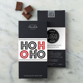 50 own branded chocolate bars by quirky gift library