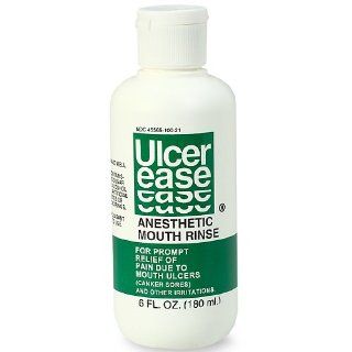 UlcerEase Anesthetic Mouth Rinse 6 Fl. Oz (180 Ml) Health & Personal Care
