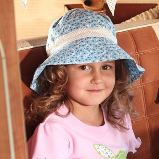 girl's ditsy or fruity sun hat by piccalilly