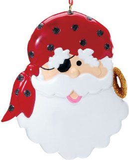 Pirate Santa Ornament by Miles Kimball   Decorative Hanging Ornaments
