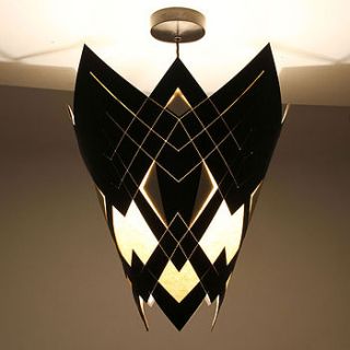 geometric art deco taper lampshade by token homewares