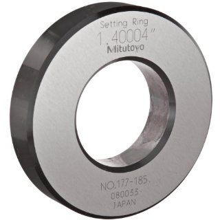 Mitutoyo 177 185 Setting Ring, 1.4" Size, 0.59" Width, 2.8" Outside Diameter, +/ 0.00004" Accuracy Calibration Setting Rings