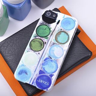 personalised paint set phone case by giant sparrows