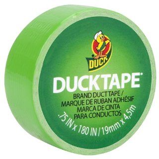 Duck Brand Colored Duct Tape 3/4" X 5YD (180inches) Mini Rolls   Small & Compact Single Rolls (Mini Green) Sports & Outdoors