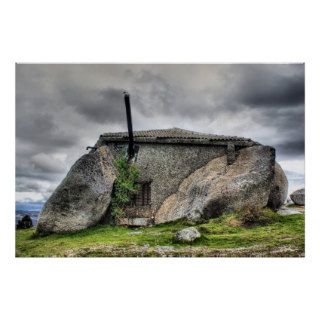 Stone house in Fafe, Portugal Posters