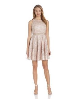 Taylor Dresses Women's Sleeveless Lace Fit and Flare Dress
