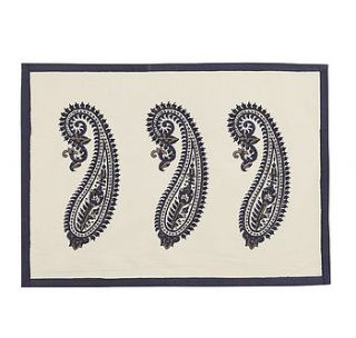 set of two kashmir paisley placemats by reason home