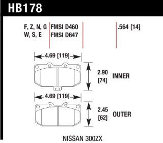 Hawk Performance HB178Z.564 Performance Ceramic Brake Pad Automotive