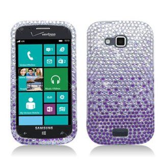 Aimo Wireless SAMI930PCDI174 Bling Brilliance Premium Grade Diamond Case for Samsung ATIV Odyssey i930   Retail Packaging   Purple Waterfall Cell Phones & Accessories