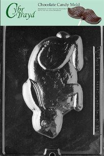 Cybrtrayd E176 Fuzzy Squating Bunny Easter Chocolate/Candy Mold Kitchen & Dining