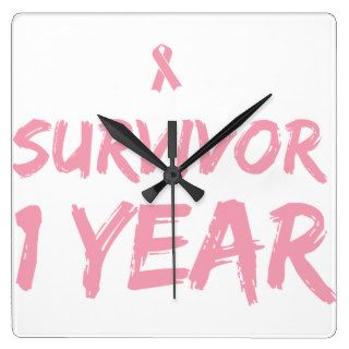 Breast Cancer Survivor 1 Year Clock