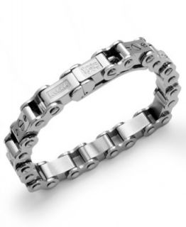IceLink Stainless Steel Bracelet, Medium Black Bicycle Bracelet   Bracelets   Jewelry & Watches