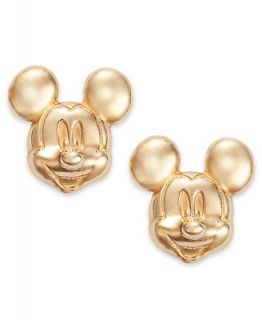 Disney Childrens Earrings, 14k Gold Mickey Mouse 3D Stud Earrings   Earrings   Jewelry & Watches