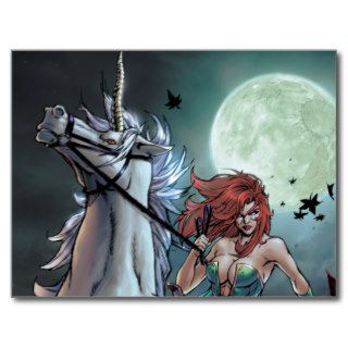 Grimm Fairy Tales #43 B   The Last Unicorn Postcards
